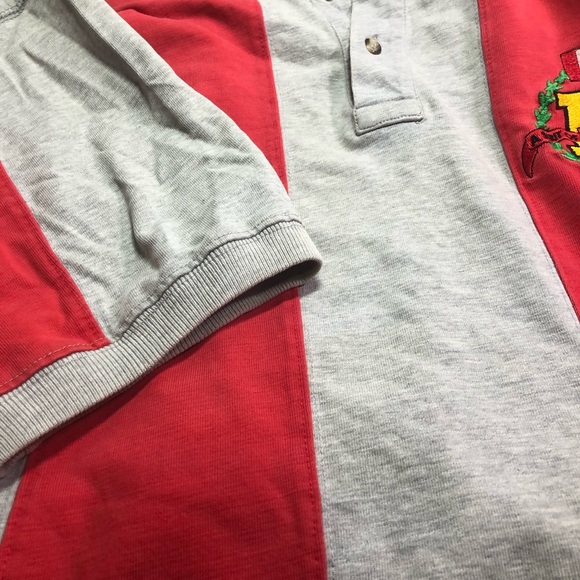 Vintage Mondttta Canadian Rugby Shirt Short Sleeve Mens Large - Picture 8 of 16